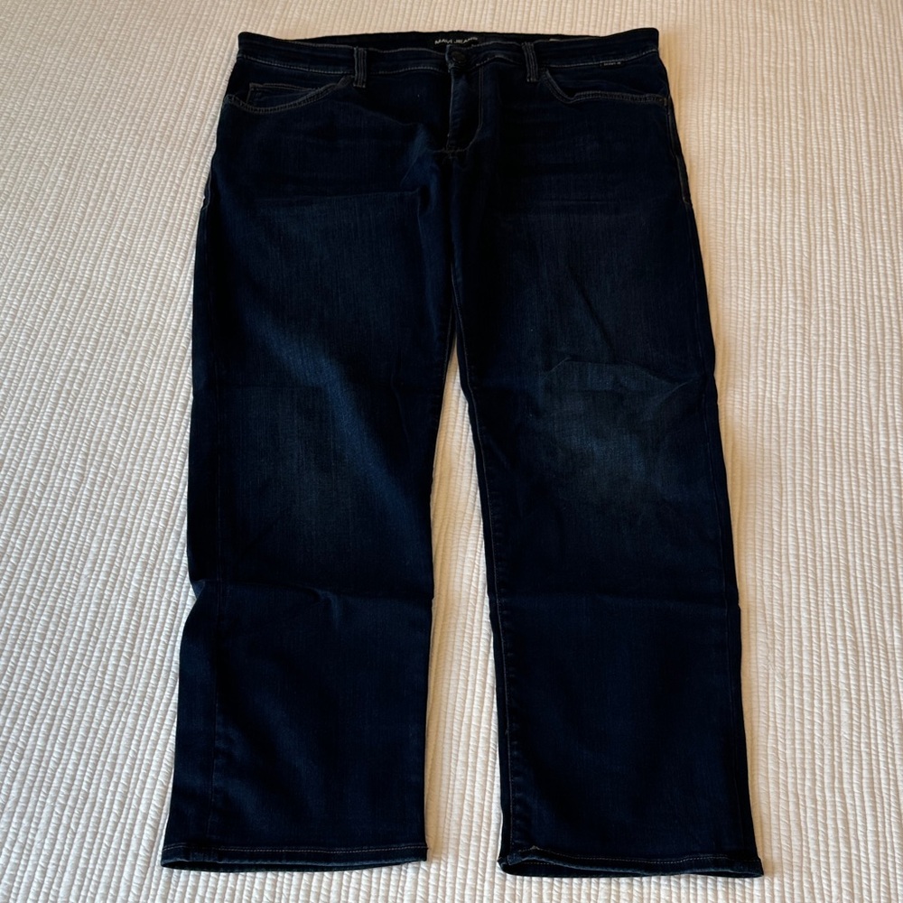 Mavi Men's Blue Jeans Deep Indigo Zach Straight Leg 36/30 - Picture 4 of 11